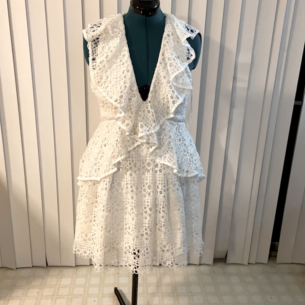White Ruffled Dress